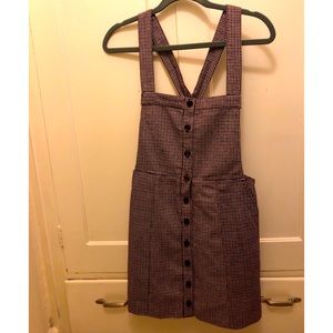 Houndstooth Pinafore Dress